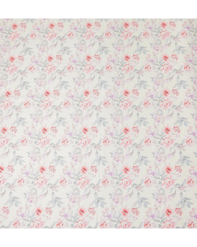 Ivory Blush Cotton Satin Fabric 110cm