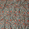 Deep Teal Cotton Lawn Printed Fabric 110cm