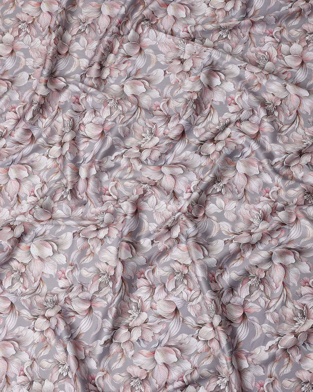Dusty Lilac Cotton Lawn Printed Fabric 110cm
