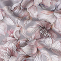 Dusty Lilac Cotton Lawn Printed Fabric 110cm