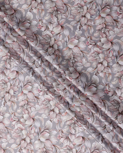 Dusty Lilac Cotton Lawn Printed Fabric 110cm