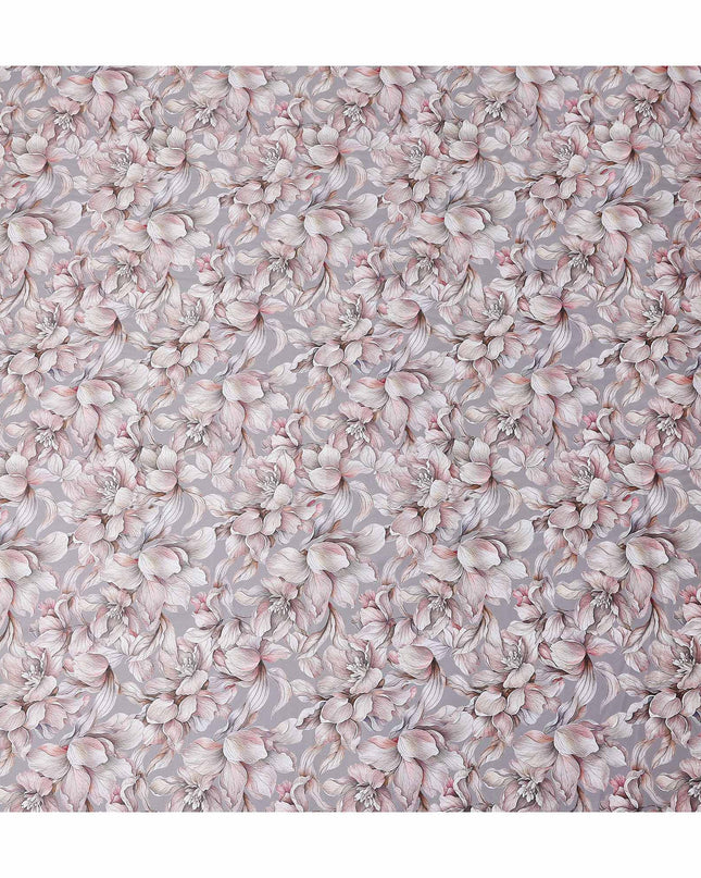 Dusty Lilac Cotton Lawn Printed Fabric 110cm