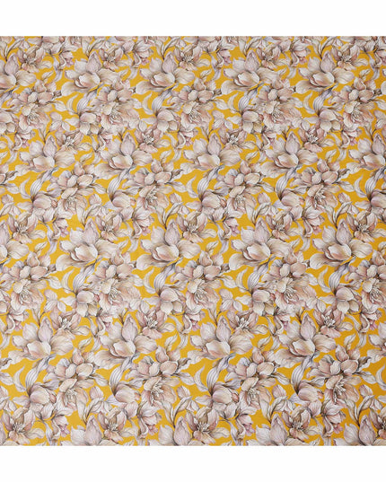 Mustard Gold Cotton Satin Fabric 110cm