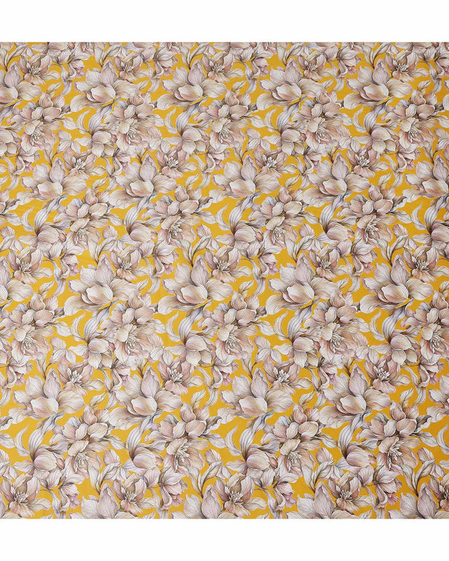 Mustard Gold Cotton Satin Fabric 110cm