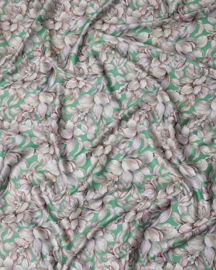 Mint Sage Cotton Satin Fabric 110cm