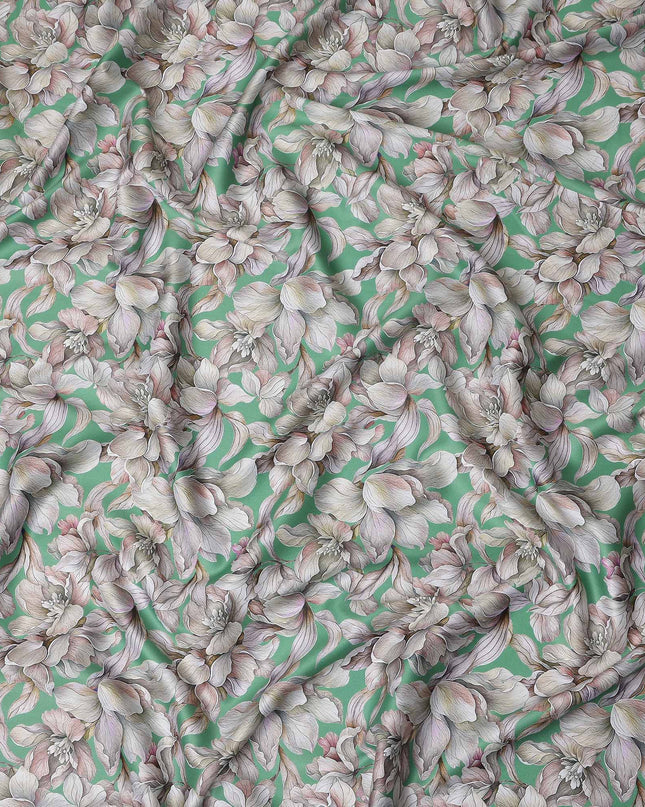 Mint Sage Cotton Satin Fabric 110cm