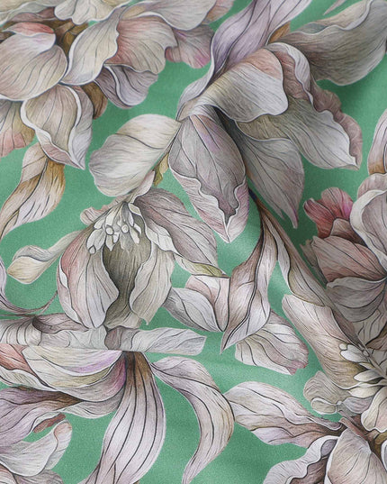 Mint Sage Cotton Satin Fabric 110cm