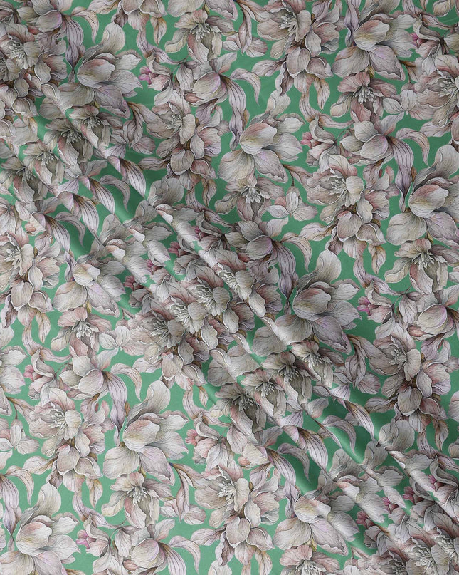 Mint Sage Cotton Satin Fabric 110cm