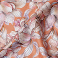Coral Peach Cotton Satin Fabric 110cm
