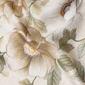 Ivory Tan Synthetic Satin Fabric 110cm