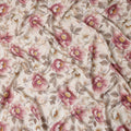 Cream Beige Synthetic Satin Fabric 110cm