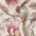Cream Beige Synthetic Satin Fabric 110cm