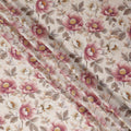 Cream Beige Synthetic Satin Fabric 110cm