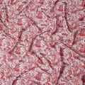 Rose Coral Synthetic Satin Fabric 110cm