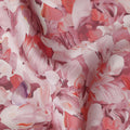 Rose Coral Synthetic Satin Fabric 110cm