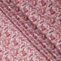 Rose Coral Synthetic Satin Fabric 110cm