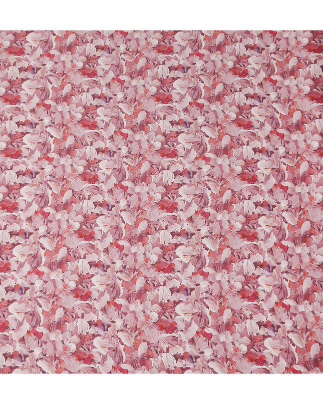 Rose Coral Synthetic Satin Fabric 110cm