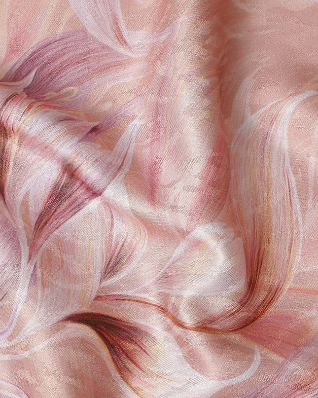 Salmon Peach Cotton Satin Fabric 110cm