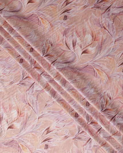 Salmon Peach Cotton Satin Fabric 110cm