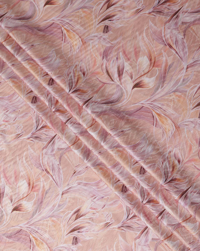 Salmon Peach Cotton Satin Fabric 110cm