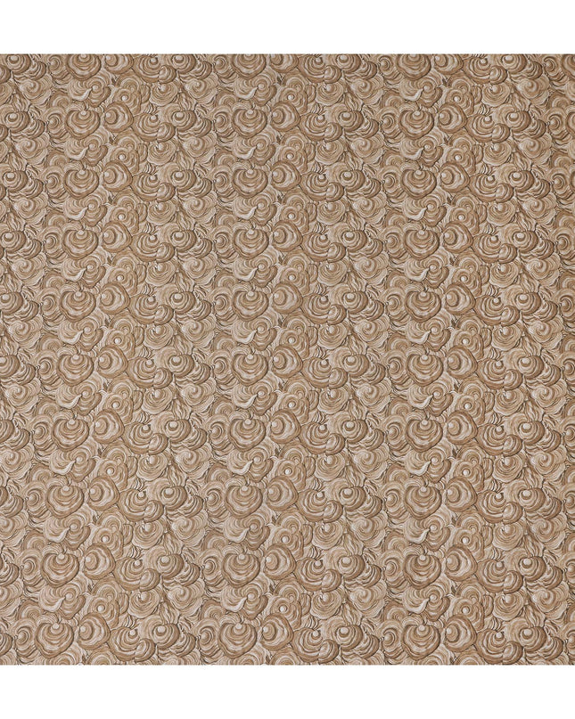 Sandy Tan Cotton Lawn Printed Fabric 110cm