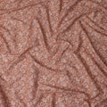 Terracotta Rust Cotton Lawn Printed Fabric 110cm