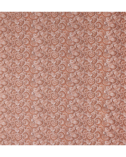 Terracotta Rust Cotton Lawn Printed Fabric 110cm