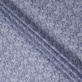 Slate Blue Cotton Lawn Printed Fabric 110cm