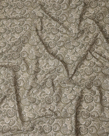 Olive Sage Cotton Lawn Printed Fabric 110cm