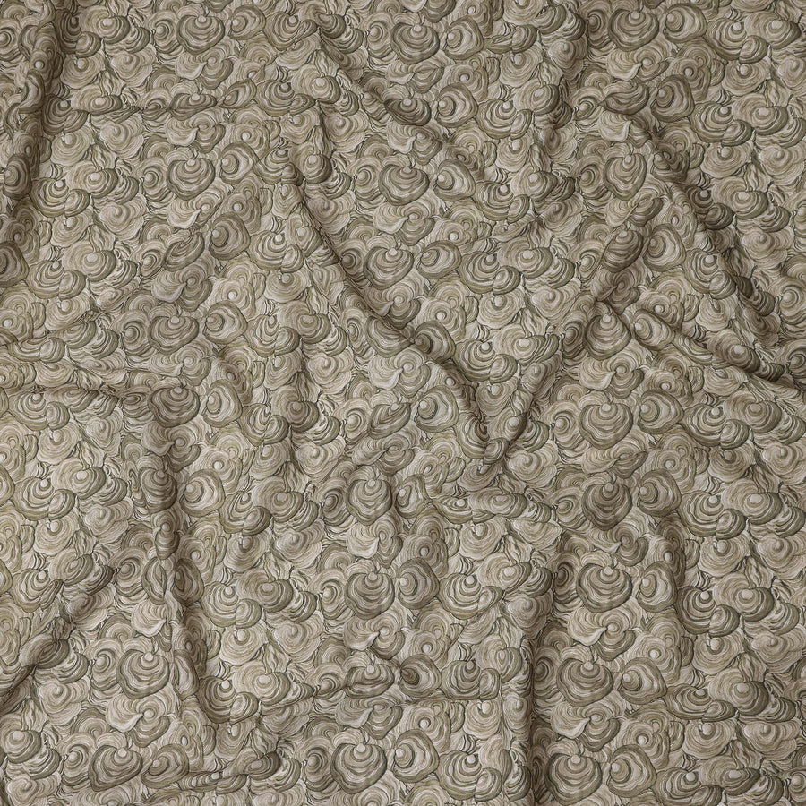 Olive Sage Cotton Lawn Printed Fabric 110cm