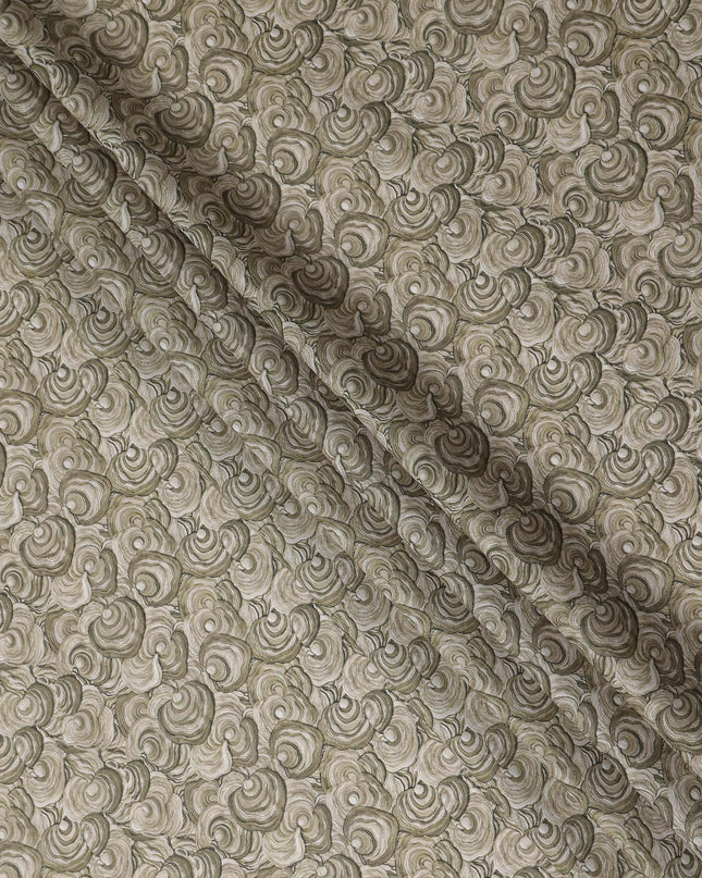 Olive Sage Cotton Lawn Printed Fabric 110cm