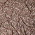 Rosewood Mauve Cotton Lawn Printed Fabric 110cm