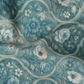 Teal Green Cotton Lawn Printed Fabric 110cm
