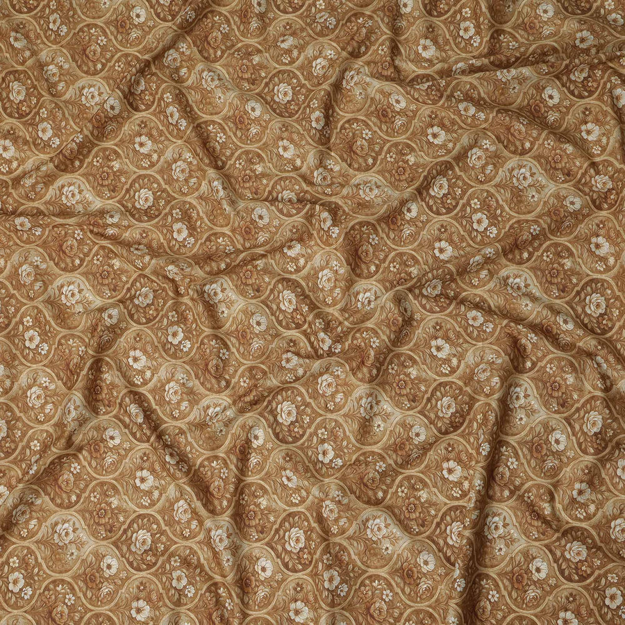 Golden Camel Cotton Lawn Printed Fabric 110cm