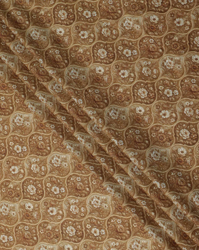 Golden Camel Cotton Lawn Printed Fabric 110cm