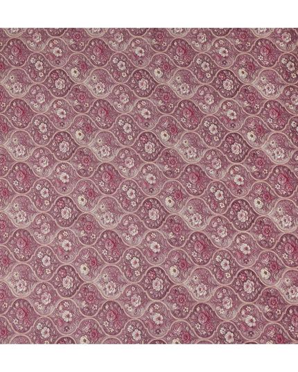 Orchid Mauve Cotton Lawn Printed Fabric 110cm