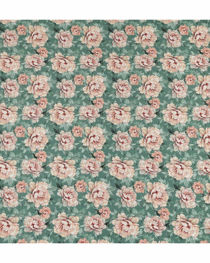 Sea Green Viscose Crepe Fabric 110cm