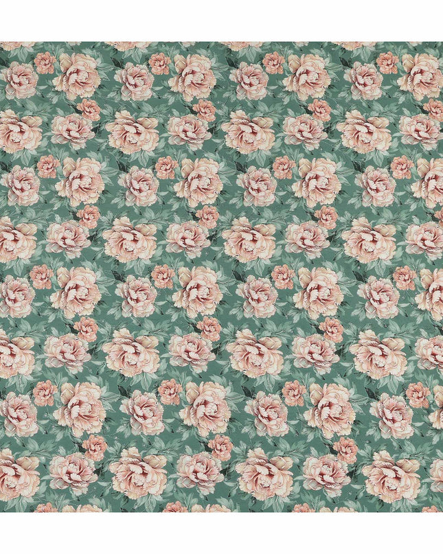 Sea Green Viscose Crepe Fabric 110cm