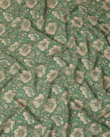 Sage Beige Viscose Crepe Fabric 110cm