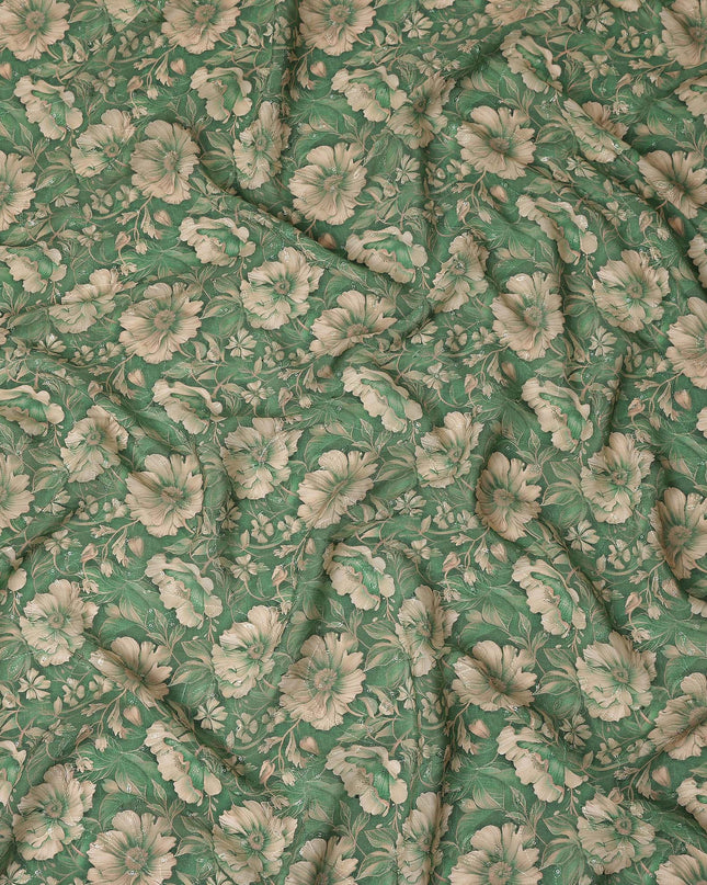 Sage Beige Viscose Crepe Fabric 110cm