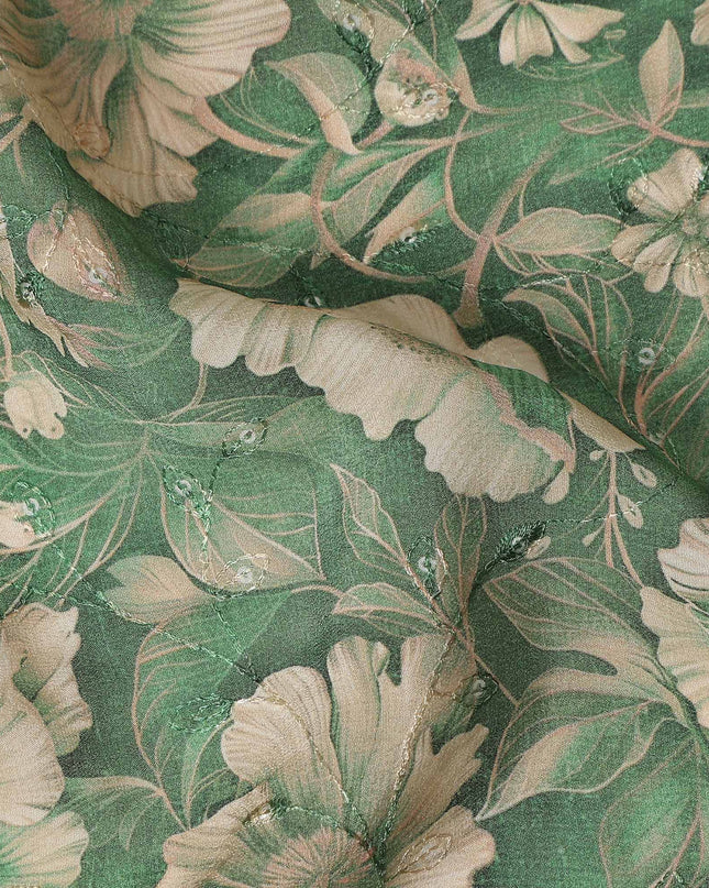 Sage Beige Viscose Crepe Fabric 110cm