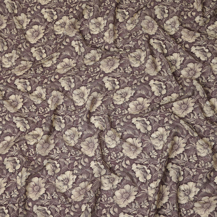 Mocha Taupe Viscose Crepe Fabric 110cm
