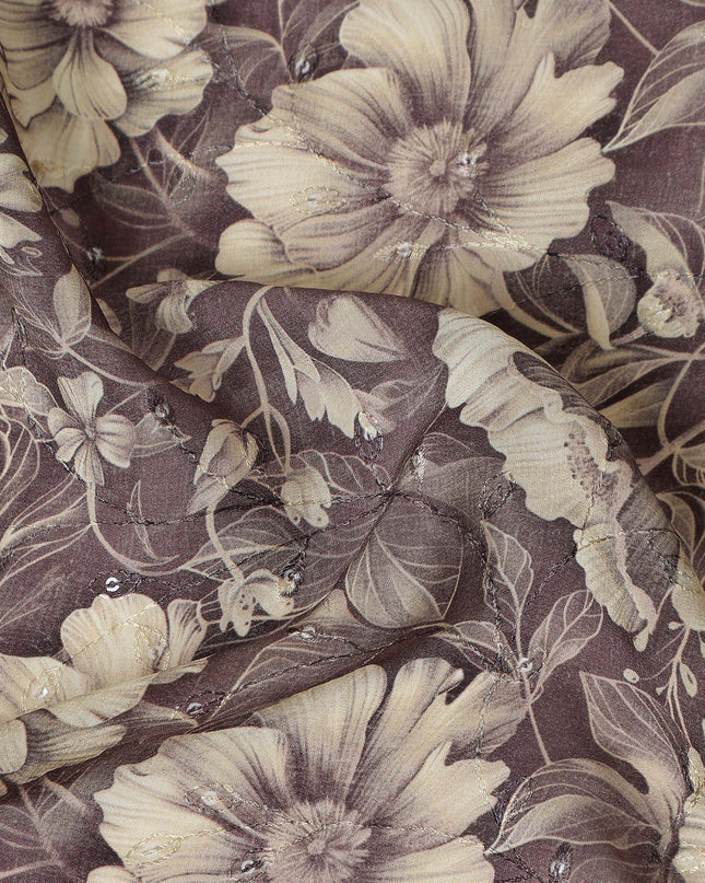 Mocha Taupe Viscose Crepe Fabric 110cm