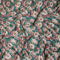 Teal Blush Cotton Satin Fabric 110cm