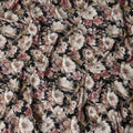 Charcoal Blush Cotton Satin Fabric 110cm