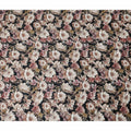 Charcoal Blush Cotton Satin Fabric 110cm