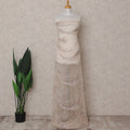 peach Abstract Nylon Tulle Fabric 140cm