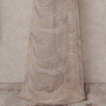 peach Abstract Nylon Tulle Fabric 140cm