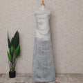 Baby Blue Abstract Nylon Tulle Fabric 140cm