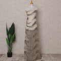 Beige Abstract Nylon Tulle Fabric 140cm